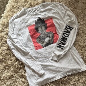 Dragon Ball Z White Long-Sleeve Graphic Tee
